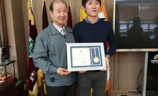 한사람의 생명을 살린 하트세이버인증서 수여 3학년 공평화학생